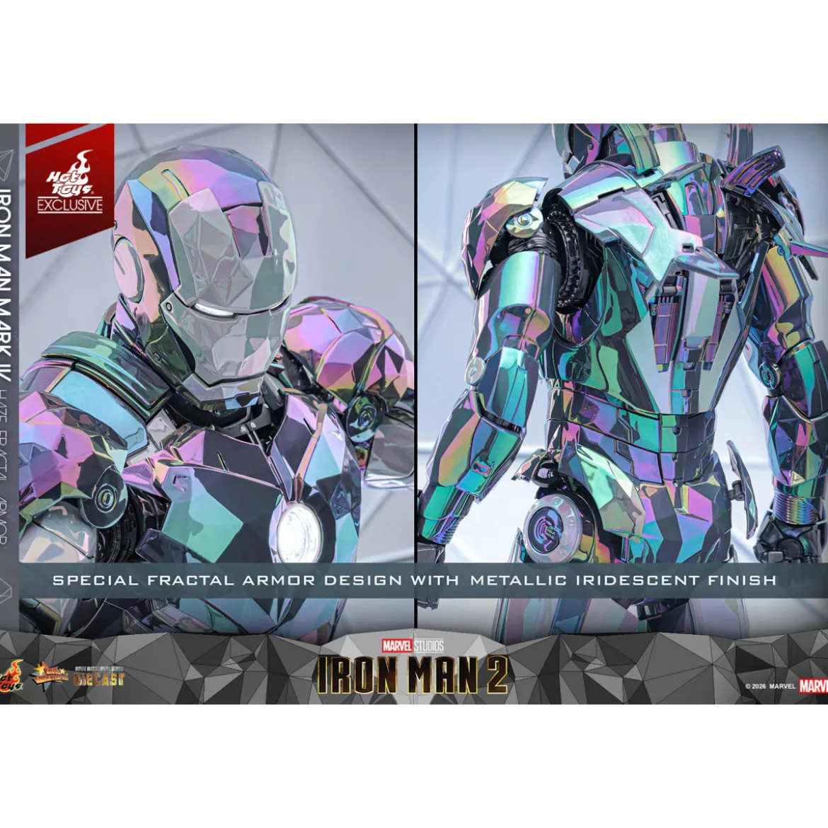 Hot Toys Iron Man 2 - Iron Man Mark IV (Haze Fractal Armor) Die Cast Hot Toys Exclusive MMS 1/6