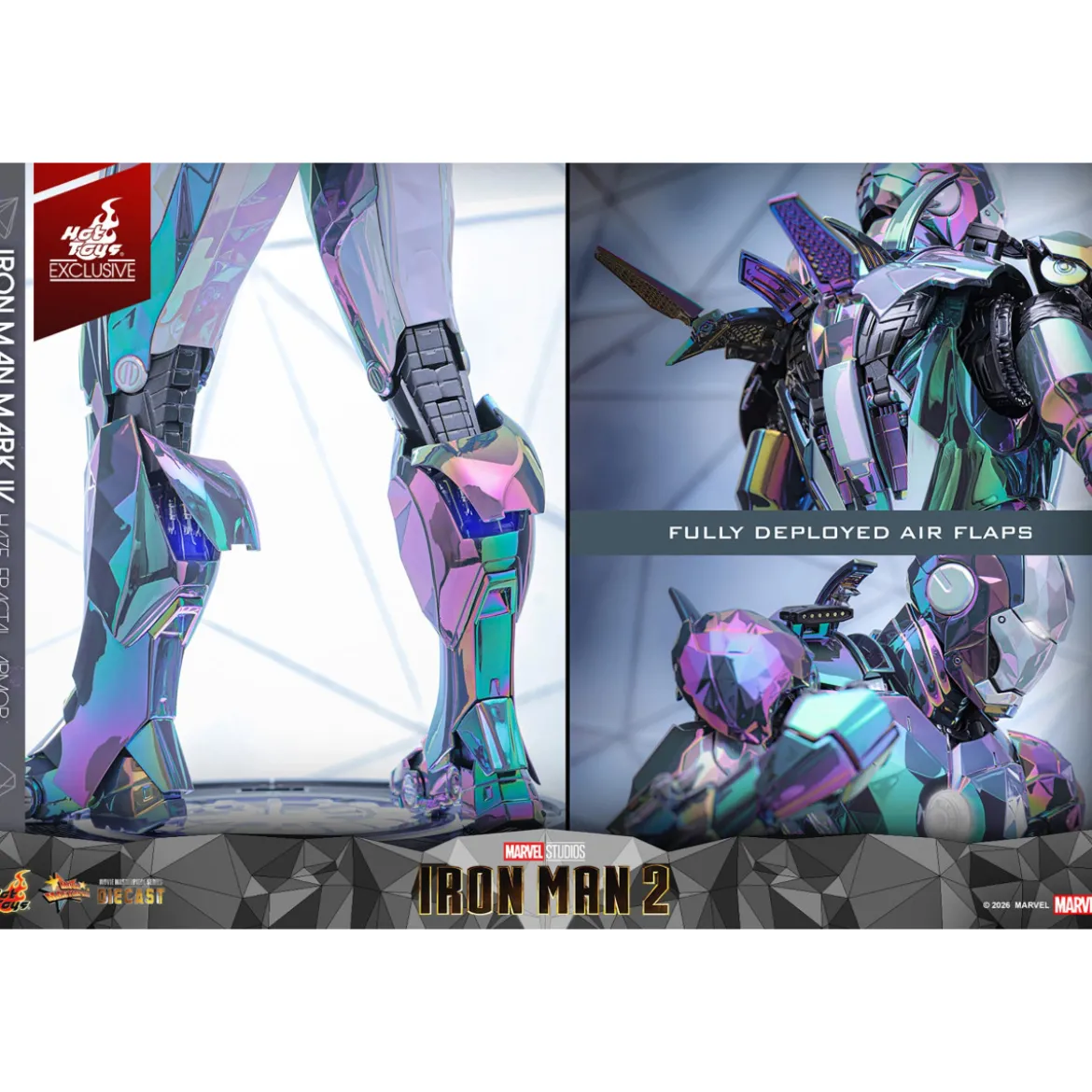 Hot Toys Iron Man 2 - Iron Man Mark IV (Haze Fractal Armor) Die Cast Hot Toys Exclusive MMS 1/6