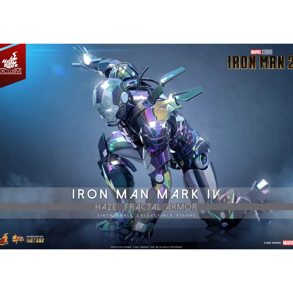 Hot Toys Iron Man 2 - Iron Man Mark IV (Haze Fractal Armor) Die Cast Hot Toys Exclusive MMS 1/6