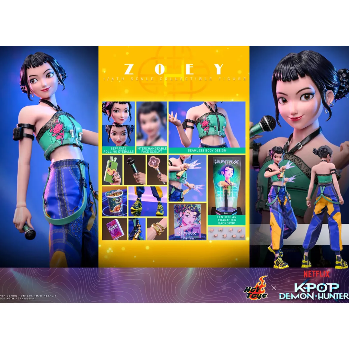 Hot Toys KPop Demon Hunters - ZOEY 1/6 TMS178