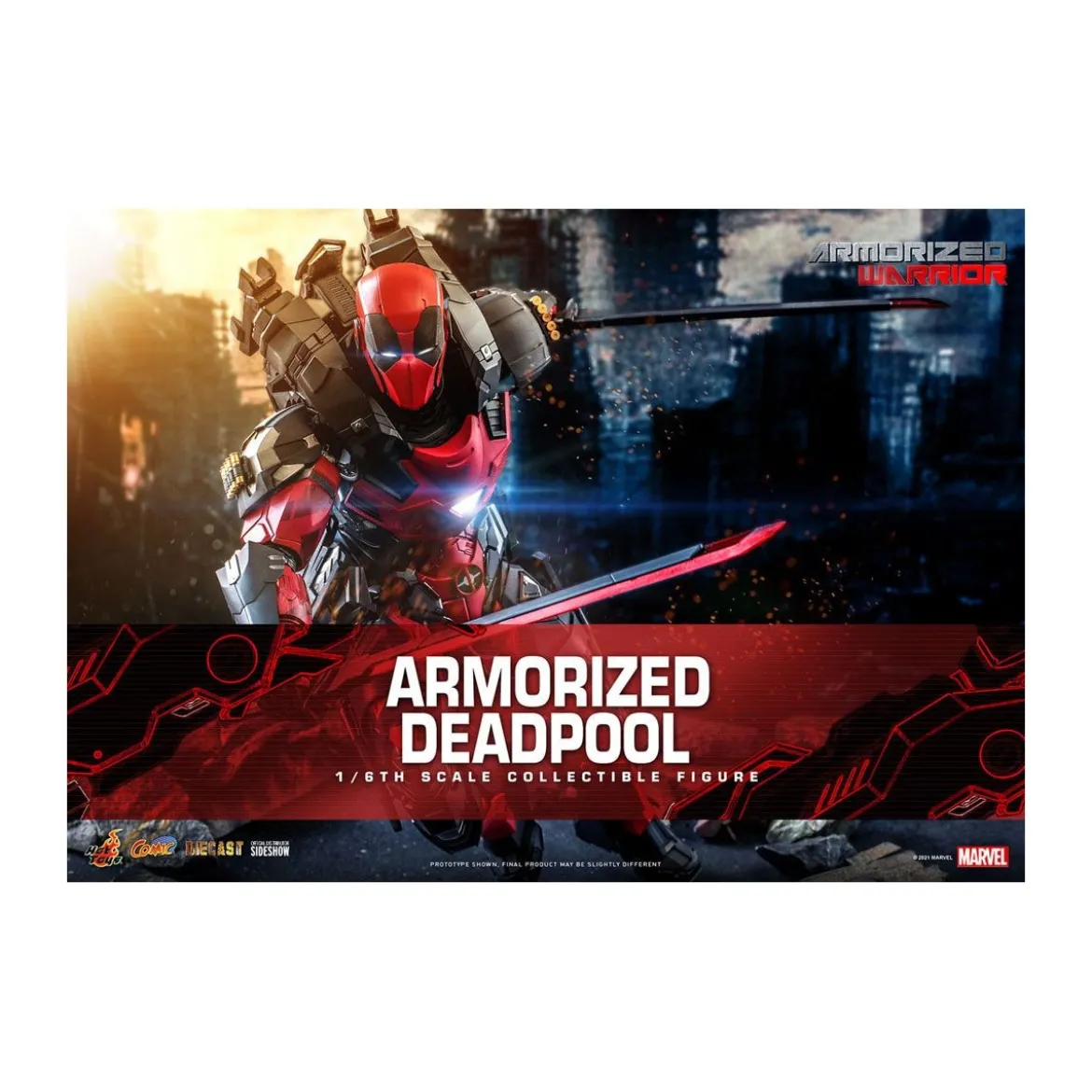 Hot Toys Marvel Armorized Warrior - Armorized Deadpool 1/6