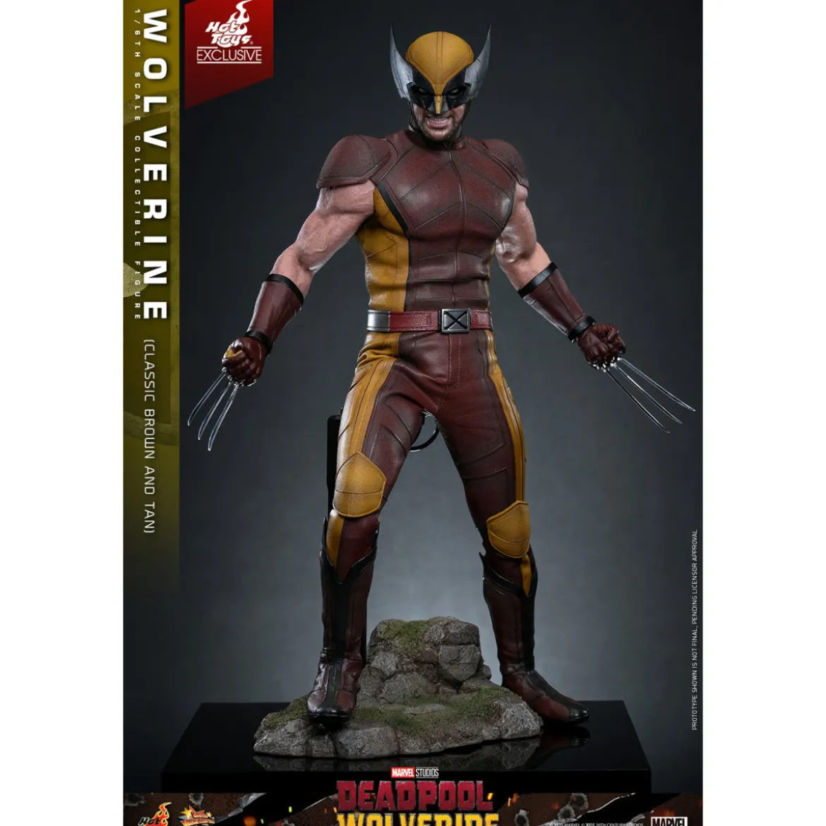 Hot Toys Marvel Deadpool & Wolverine - Wolverine (Classic Brown and Tan) MMS 1/6 Exclusive Edition