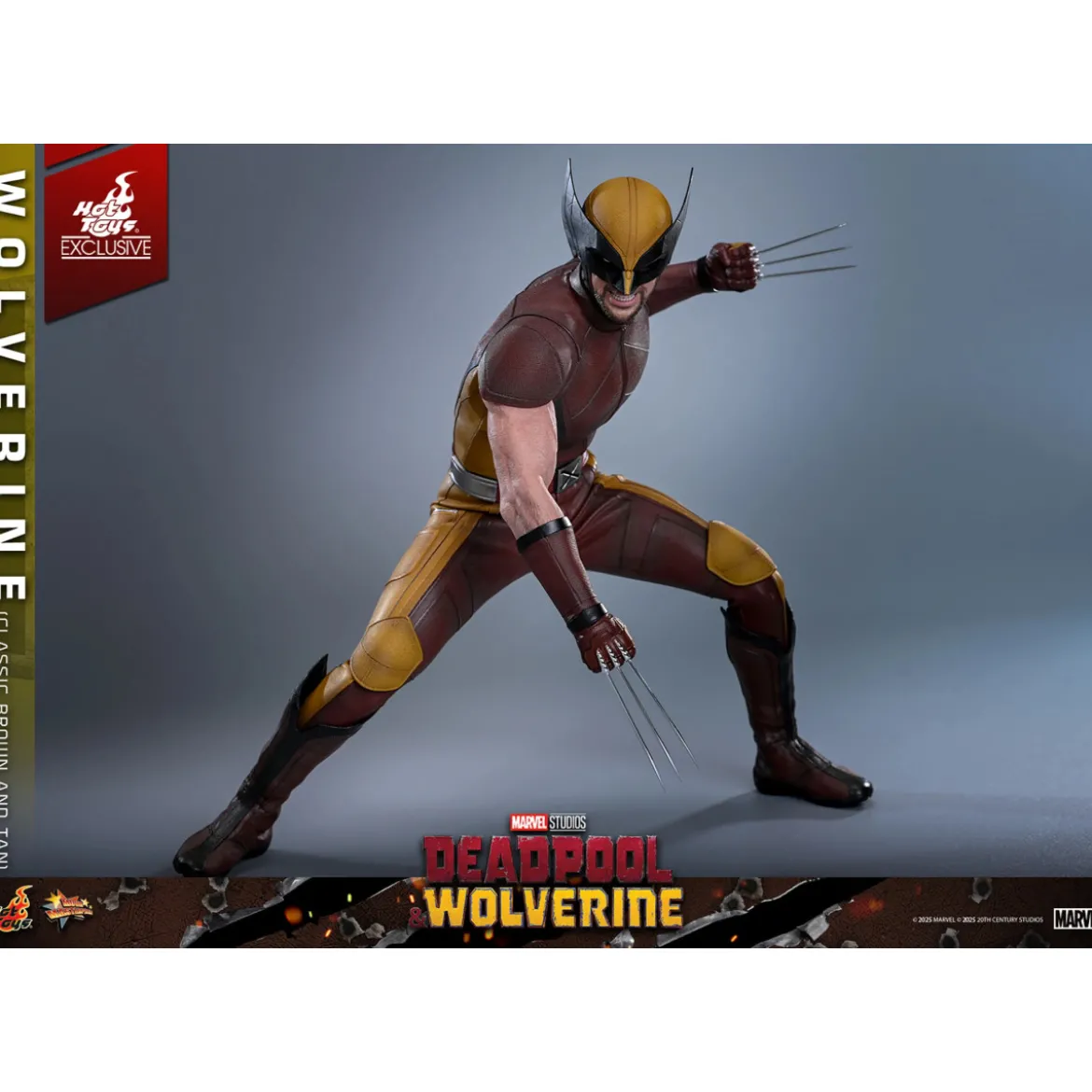 Hot Toys Marvel Deadpool & Wolverine - Wolverine (Classic Brown and Tan) MMS 1/6 Exclusive Edition