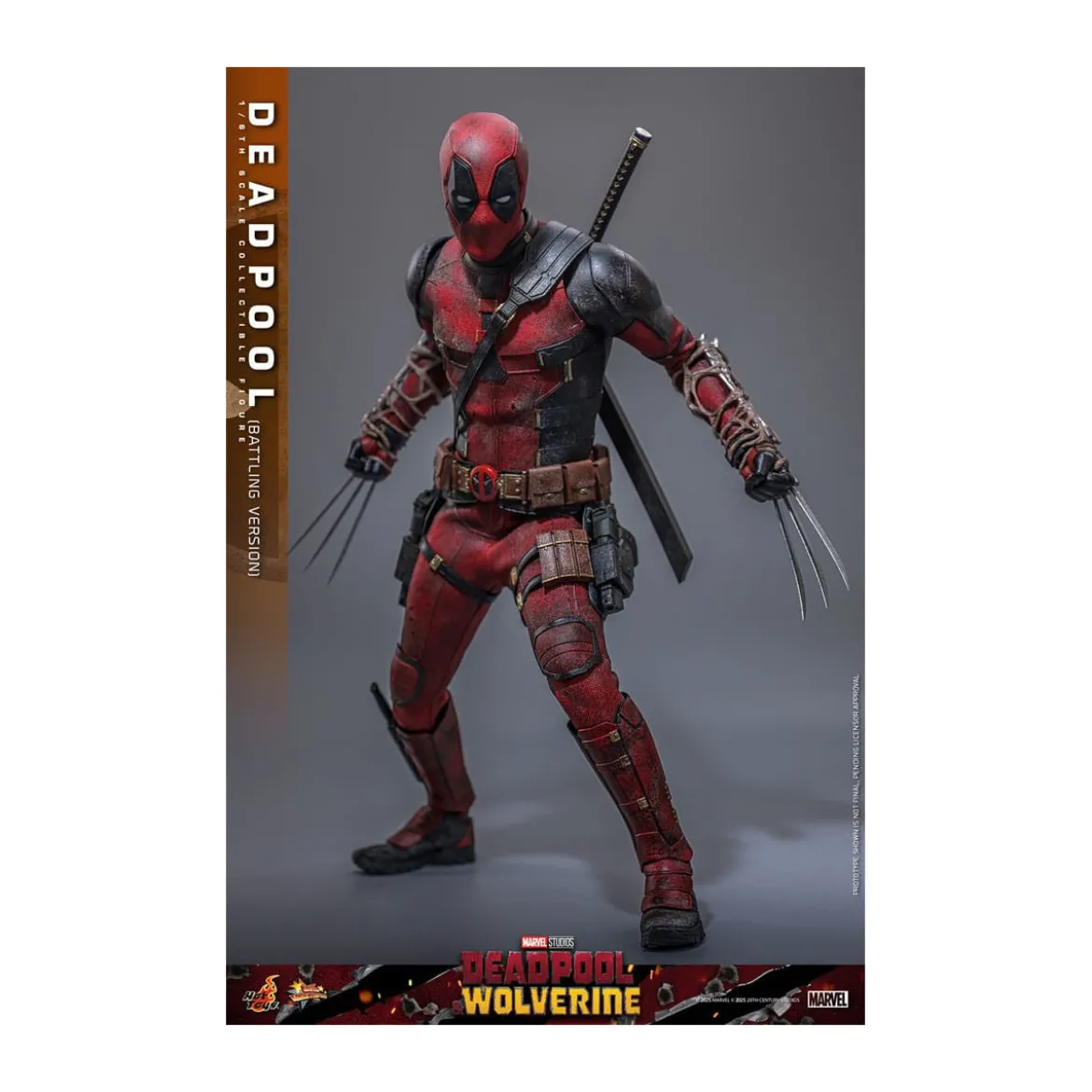 Hot Toys Marvel Deadpool & Wolverine - Deadpool (Battling Version) MMS 1/6