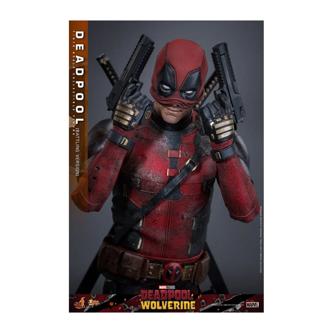 Hot Toys Marvel Deadpool & Wolverine - Deadpool (Battling Version) MMS 1/6