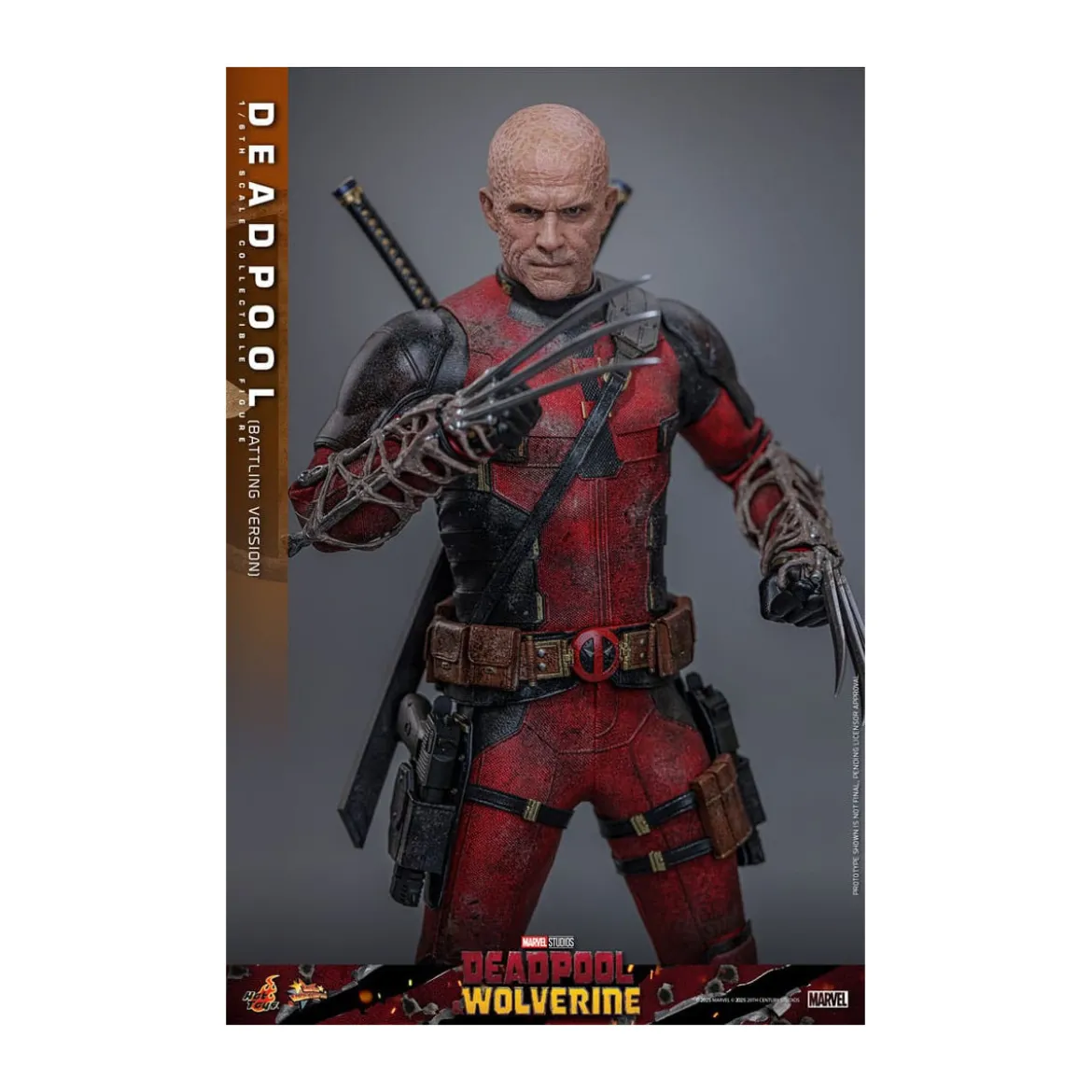 Hot Toys Marvel Deadpool & Wolverine - Deadpool (Battling Version) MMS 1/6