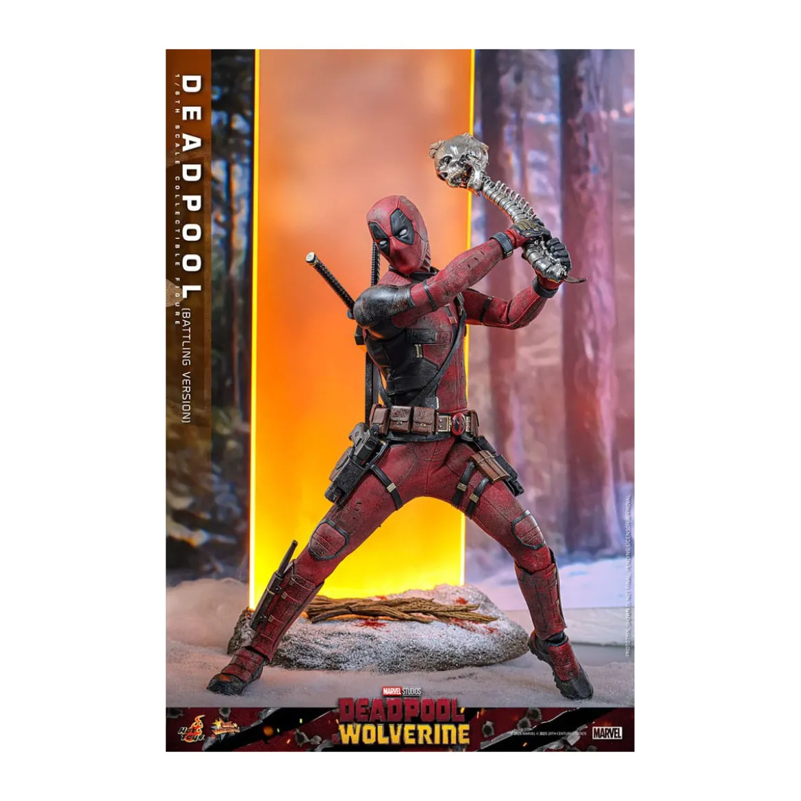 Hot Toys Marvel Deadpool & Wolverine - Deadpool (Battling Version) MMS 1/6
