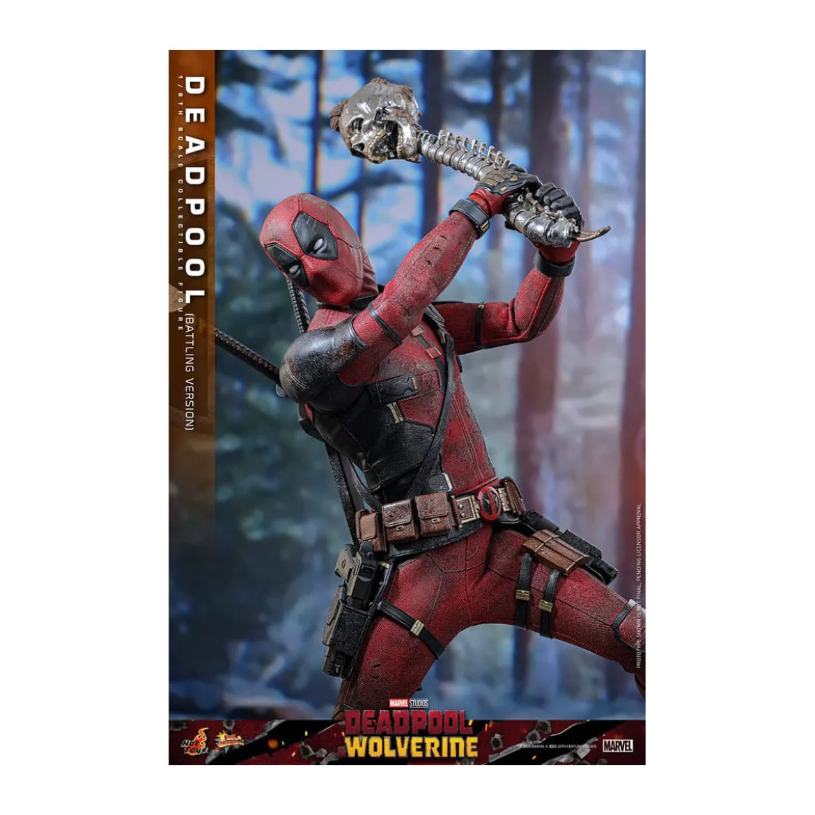 Hot Toys Marvel Deadpool & Wolverine - Deadpool (Battling Version) MMS 1/6