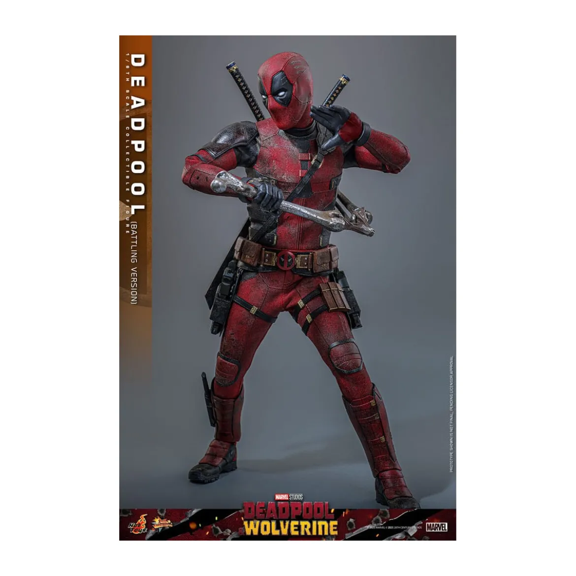 Hot Toys Marvel Deadpool & Wolverine - Deadpool (Battling Version) MMS 1/6