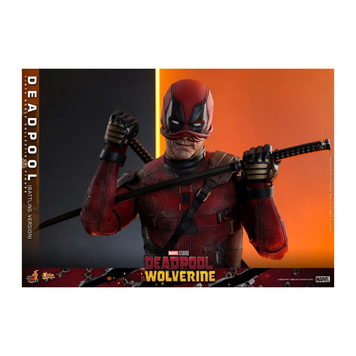 Hot Toys Marvel Deadpool & Wolverine - Deadpool (Battling Version) MMS 1/6