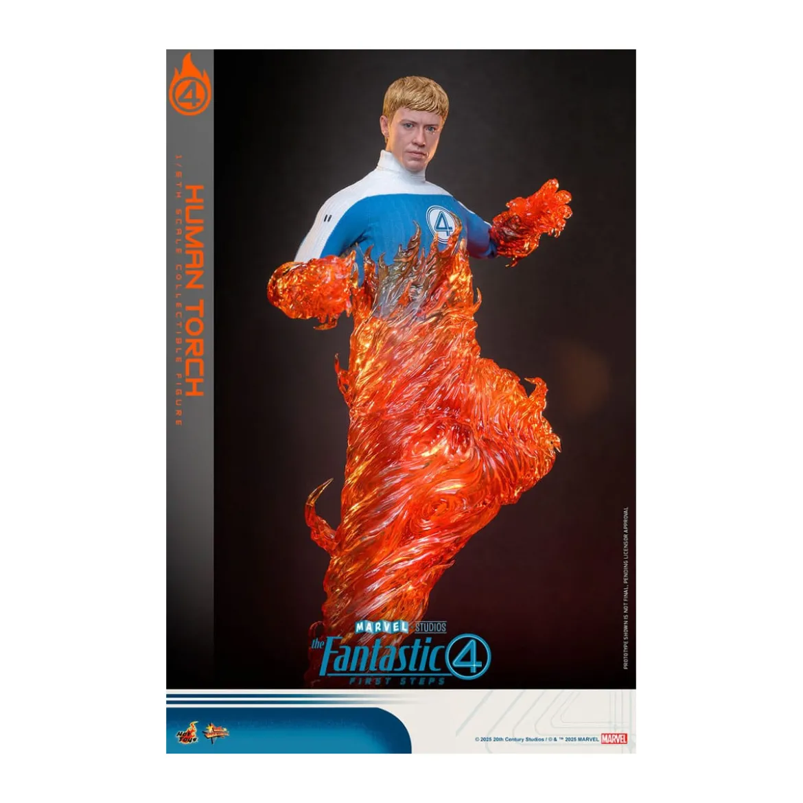 Hot Toys Marvel - Fantastic Four: First Steps - Human Torch MMS 1/6 - Johnny Storm