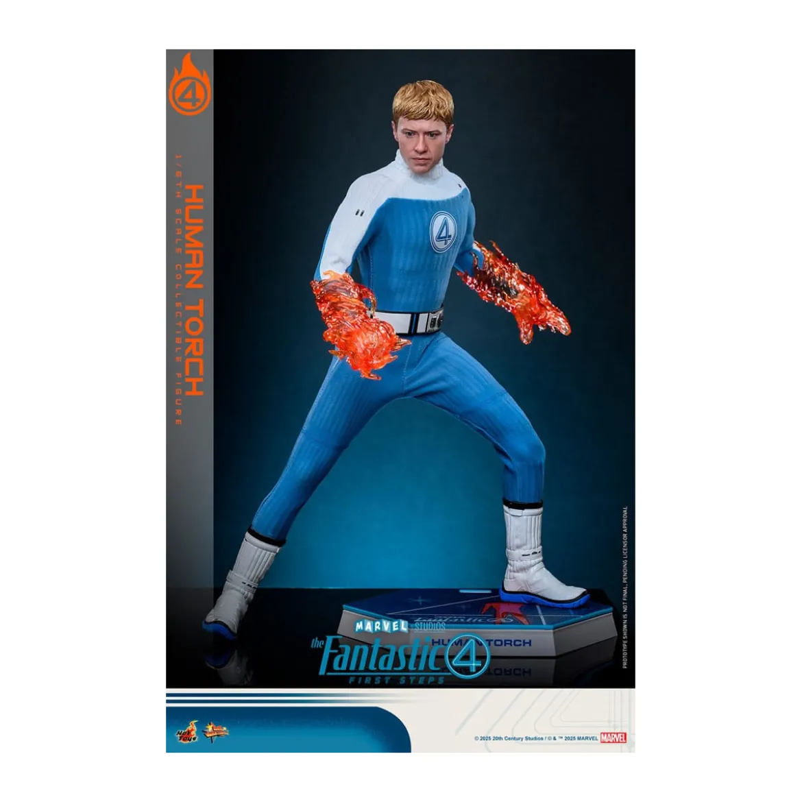 Hot Toys Marvel - Fantastic Four: First Steps - Human Torch MMS 1/6 - Johnny Storm