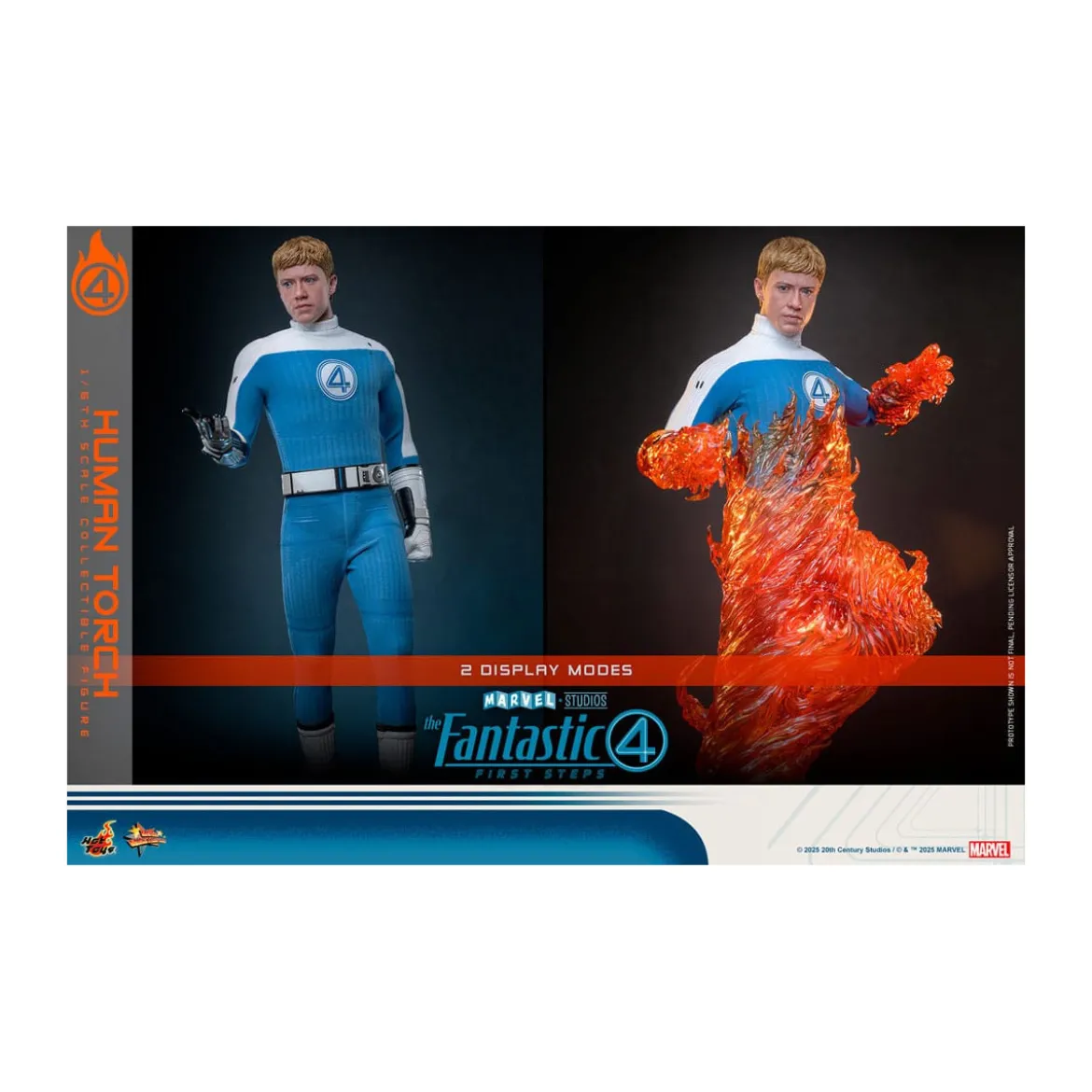 Hot Toys Marvel - Fantastic Four: First Steps - Human Torch MMS 1/6 - Johnny Storm