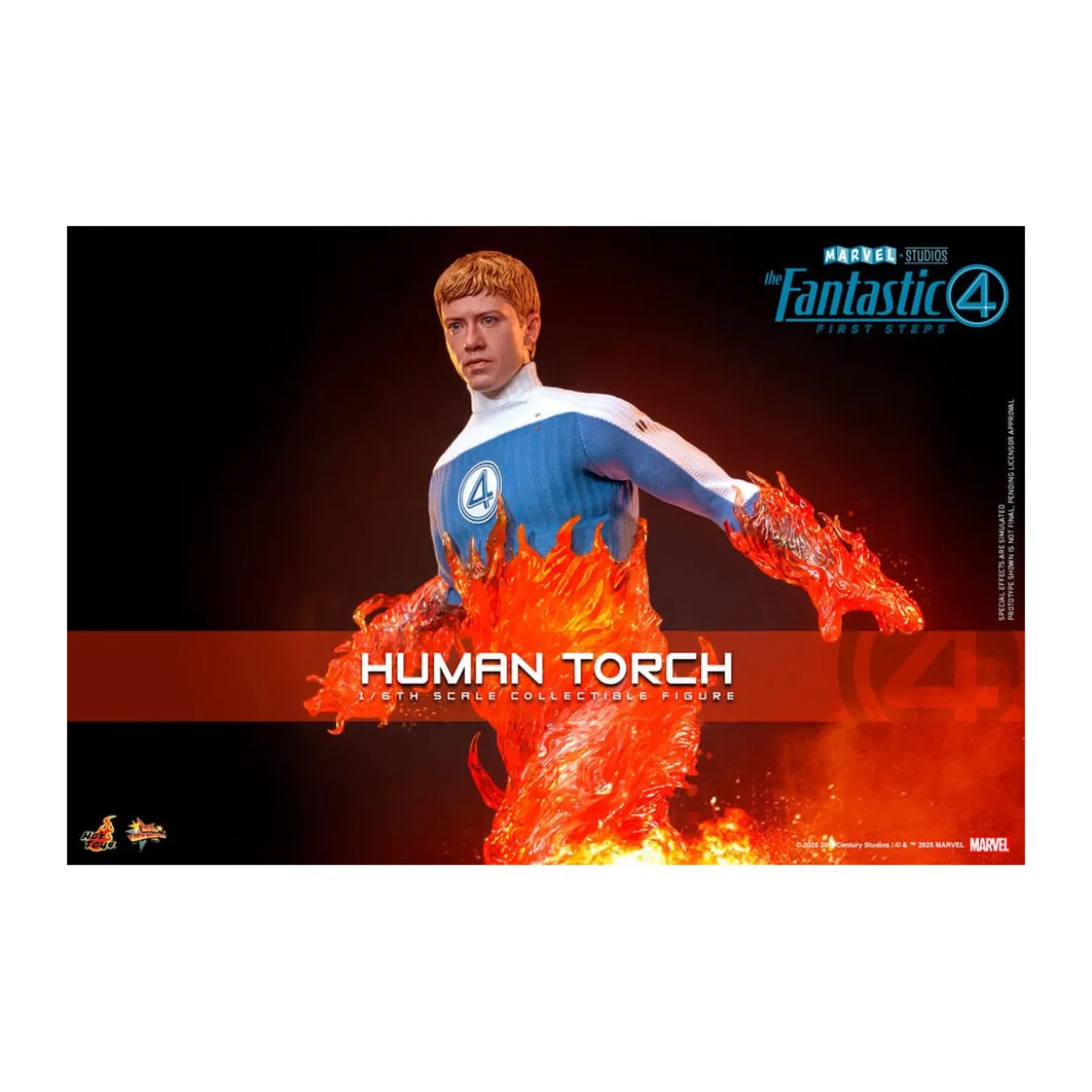 Hot Toys Marvel - Fantastic Four: First Steps - Human Torch MMS 1/6 - Johnny Storm