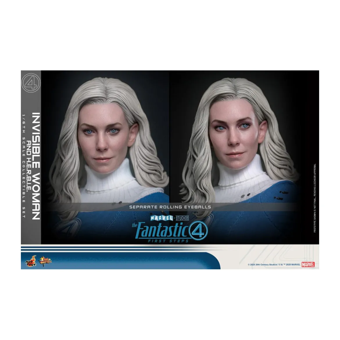 Hot Toys Marvel - Fantastic Four: First Steps - Invisible Woman & H.E.R.B.I.E. MMS 1/6 - Sue Storm