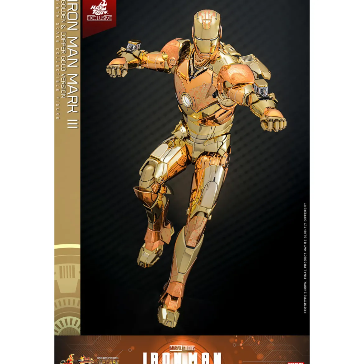 Hot Toys Marvel - Iron Man Mark III (Golden & Copper Gold Version) Die Cast MMS 1/6 - Hot Toys Exclusive