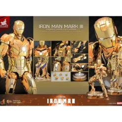 Hot Toys Marvel - Iron Man Mark III (Golden & Copper Gold Version) Die Cast MMS 1/6 - Hot Toys Exclusive