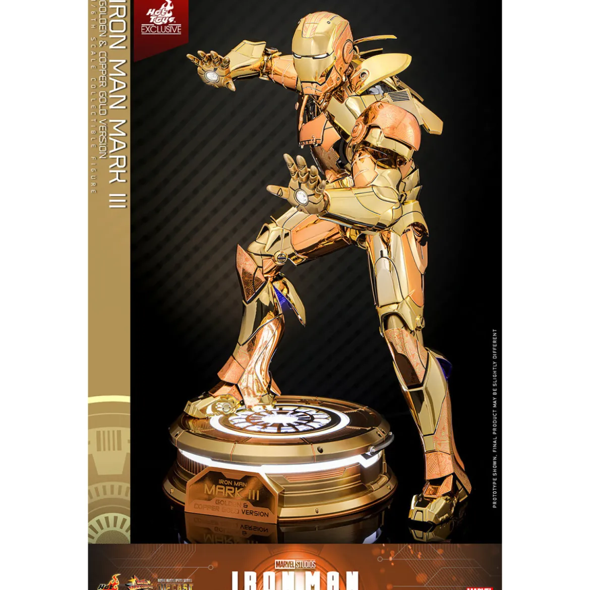 Hot Toys Marvel - Iron Man Mark III (Golden & Copper Gold Version) Die Cast MMS 1/6 - Hot Toys Exclusive