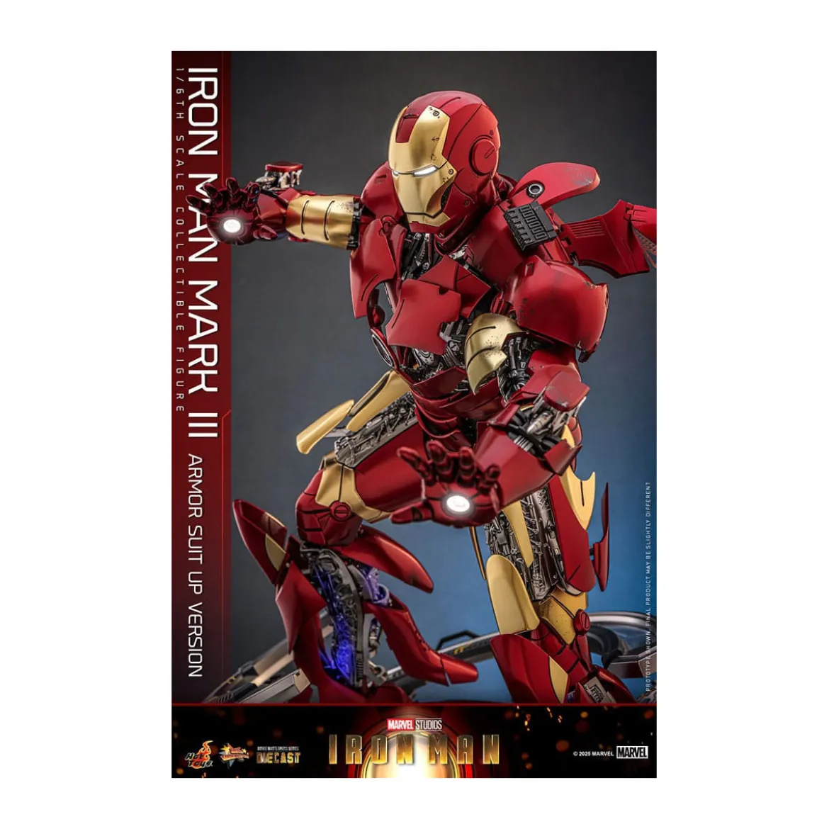 Hot Toys Marvel - Iron Man Mark III (Armor Suit Up Version) Die Cast MMS 1/6
