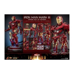 Hot Toys Marvel - Iron Man Mark III (Armor Suit Up Version) Die Cast MMS 1/6
