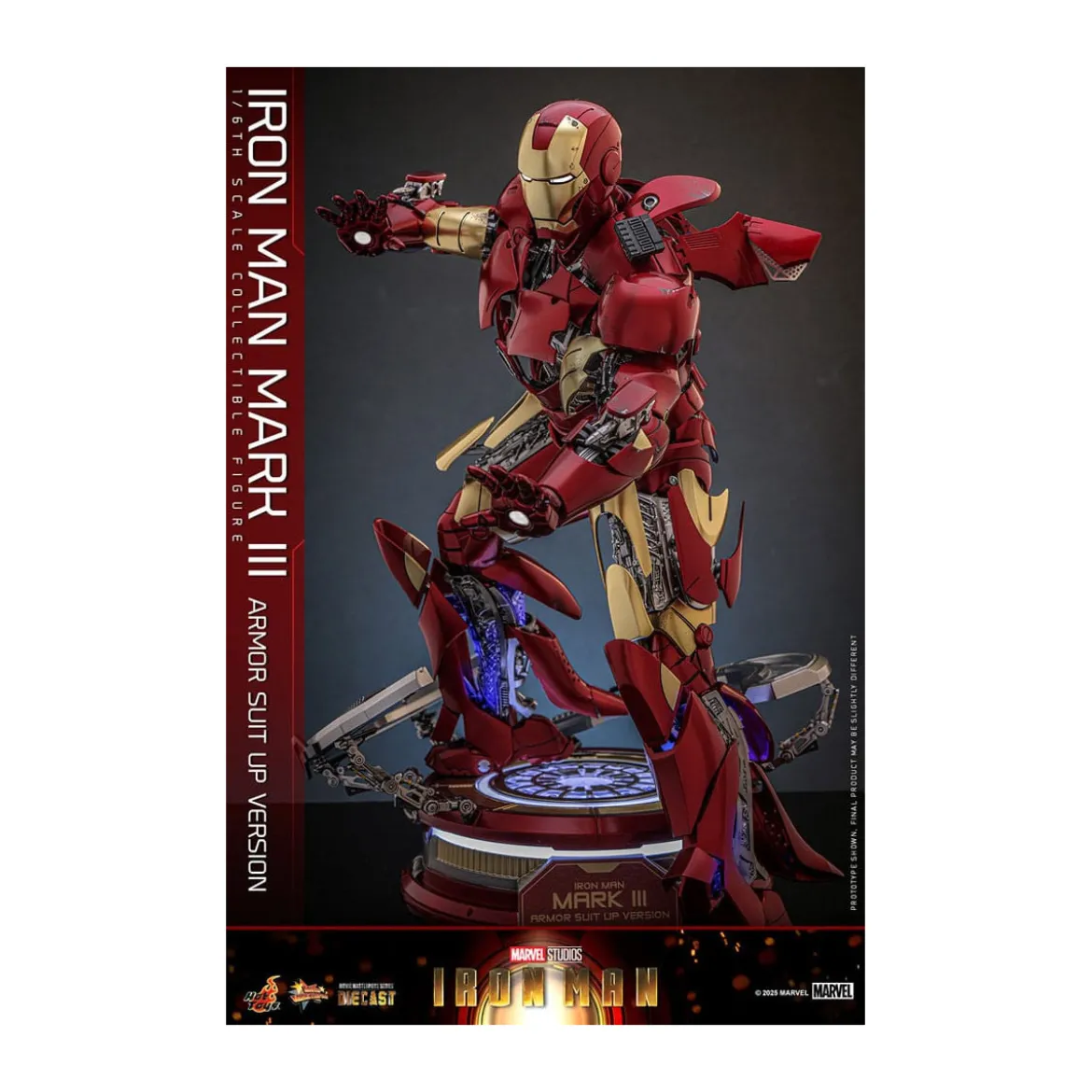 Hot Toys Marvel - Iron Man Mark III (Armor Suit Up Version) Die Cast MMS 1/6