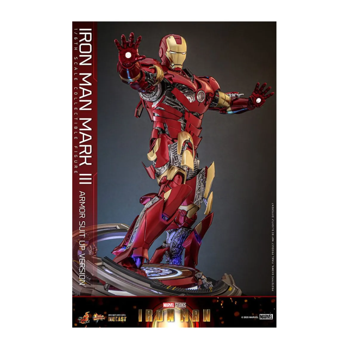 Hot Toys Marvel - Iron Man Mark III (Armor Suit Up Version) Die Cast MMS 1/6