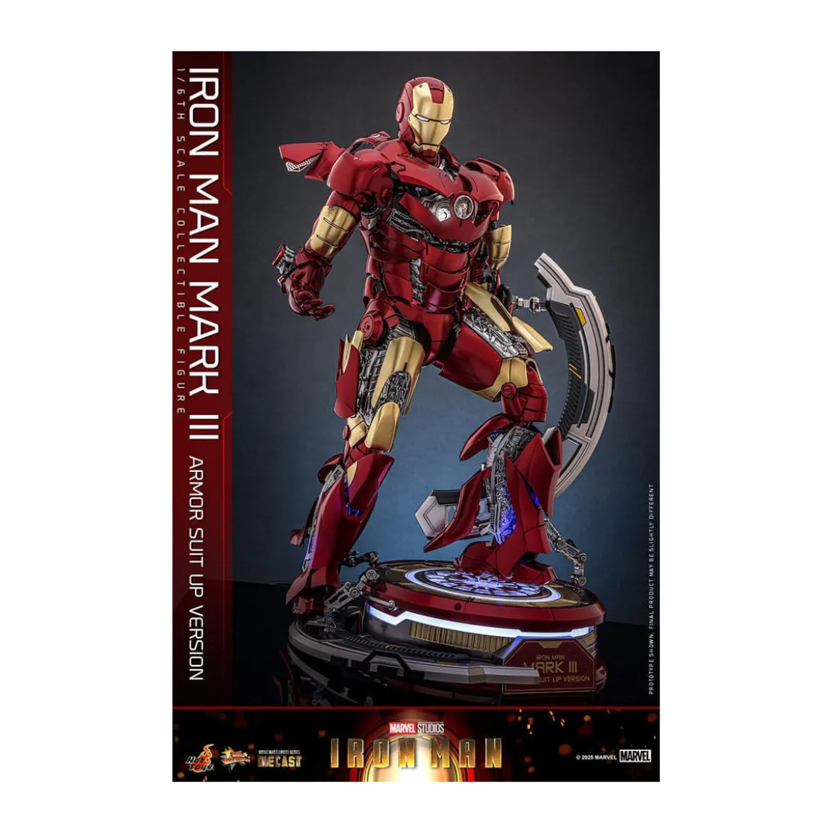 Hot Toys Marvel - Iron Man Mark III (Armor Suit Up Version) Die Cast MMS 1/6