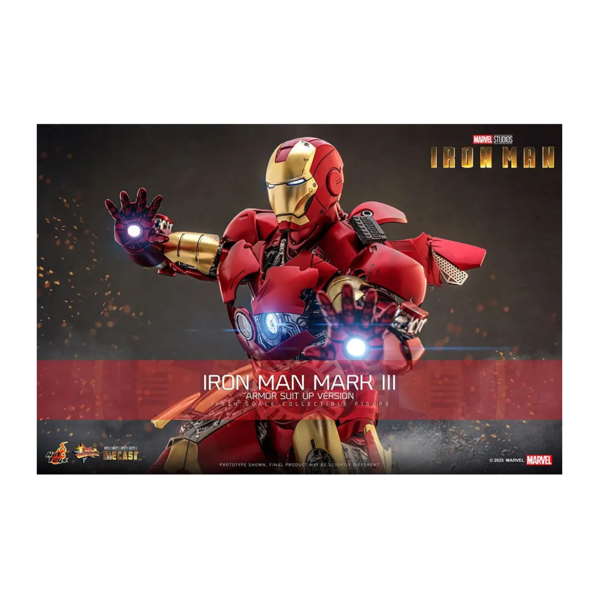 Hot Toys Marvel - Iron Man Mark III (Armor Suit Up Version) Die Cast MMS 1/6