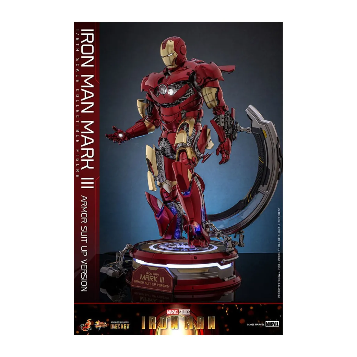 Hot Toys Marvel - Iron Man Mark III (Armor Suit Up Version) Die Cast MMS 1/6
