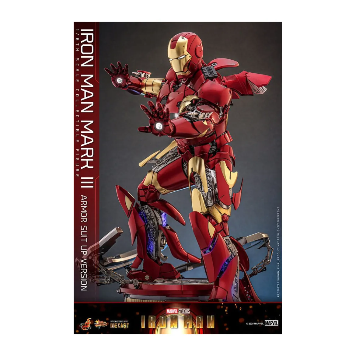 Hot Toys Marvel - Iron Man Mark III (Armor Suit Up Version) Die Cast MMS 1/6