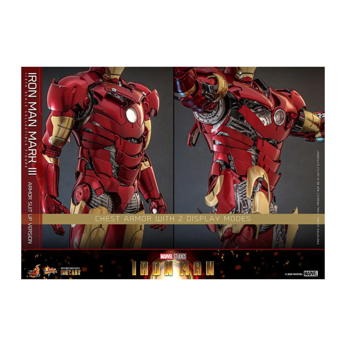 Hot Toys Marvel - Iron Man Mark III (Armor Suit Up Version) Die Cast MMS 1/6
