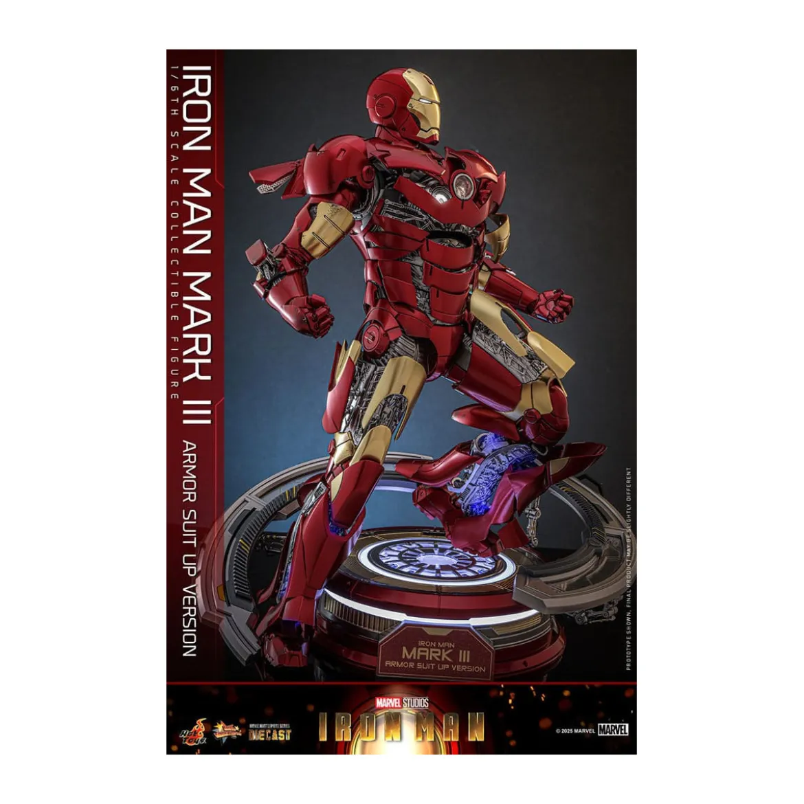 Hot Toys Marvel - Iron Man Mark III (Armor Suit Up Version) Die Cast MMS 1/6