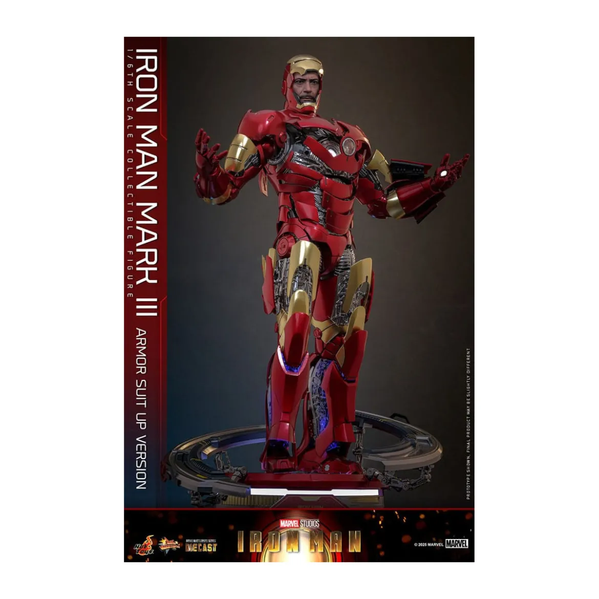 Hot Toys Marvel - Iron Man Mark III (Armor Suit Up Version) Die Cast MMS 1/6