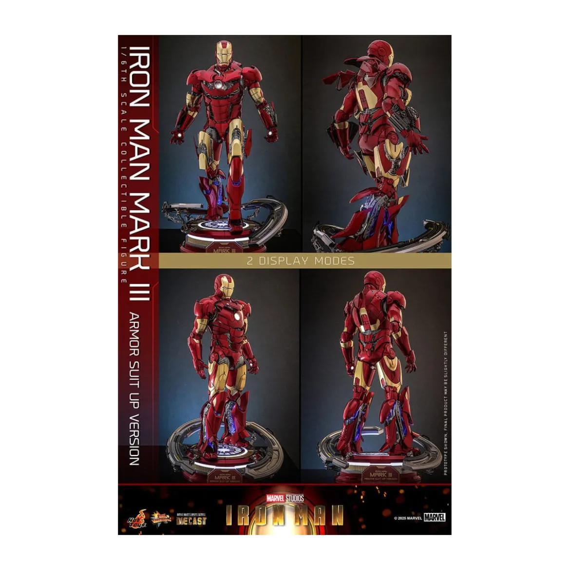 Hot Toys Marvel - Iron Man Mark III (Armor Suit Up Version) Die Cast MMS 1/6