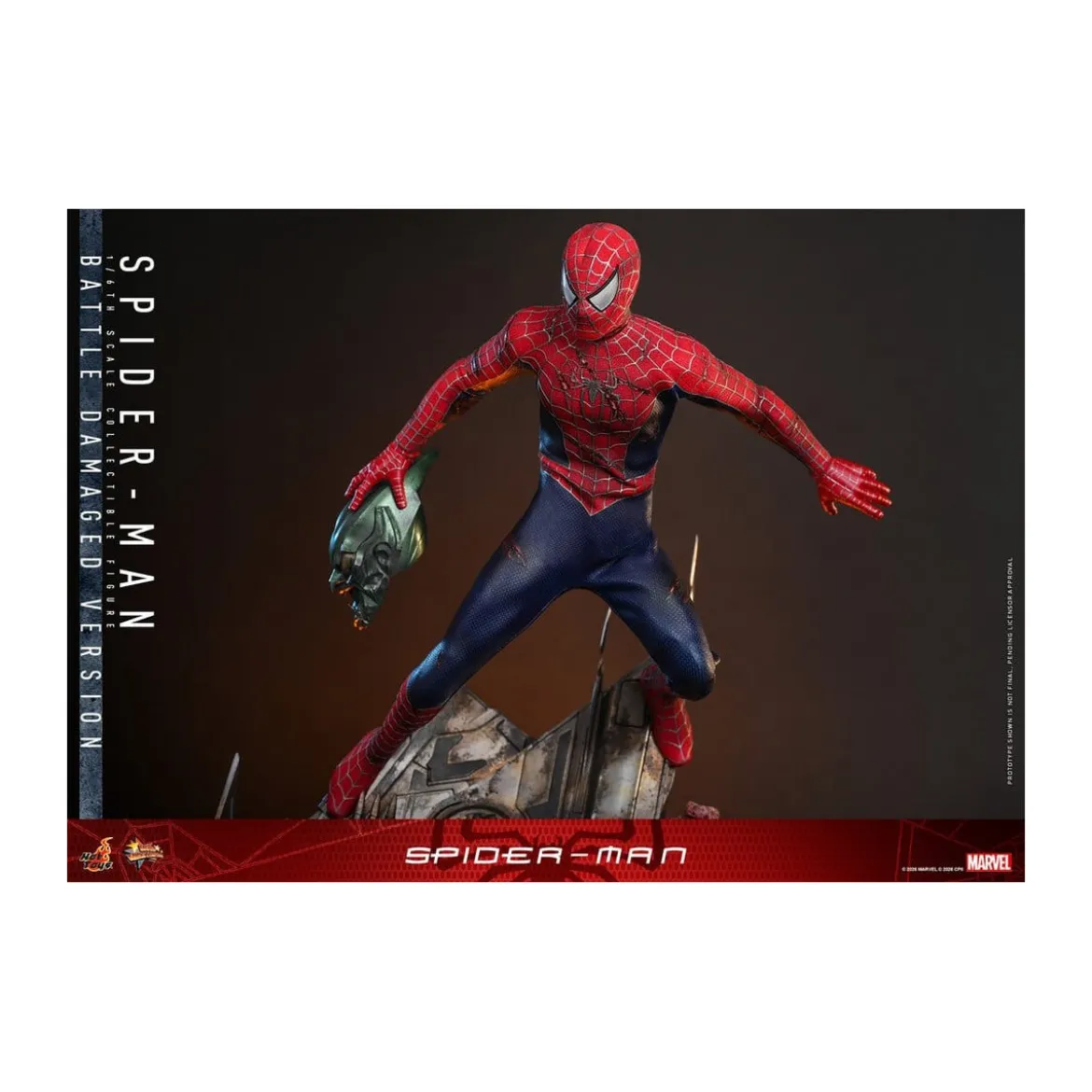 Hot Toys Marvel - Spider-Man (Battle Damaged Version) - Spider-Man (2002) Movie Masterpiece 1/6
