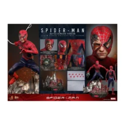 Hot Toys Marvel - Spider-Man (Battle Damaged Version) - Spider-Man (2002) Movie Masterpiece 1/6