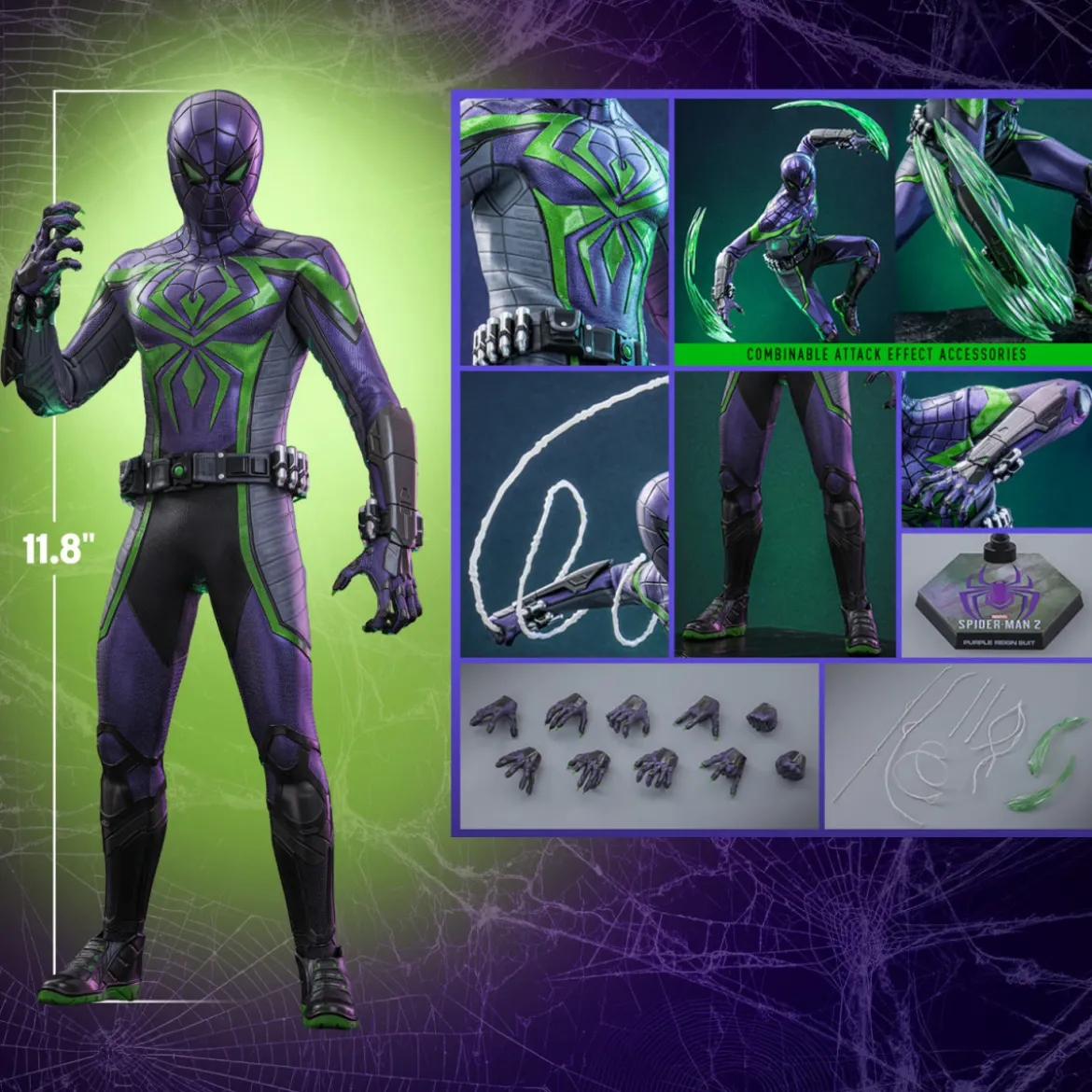 Hot Toys Marvel's Spider-Man 2: Miles Morales (Purple Reign Suit) Video Game Masterpiece 1/6