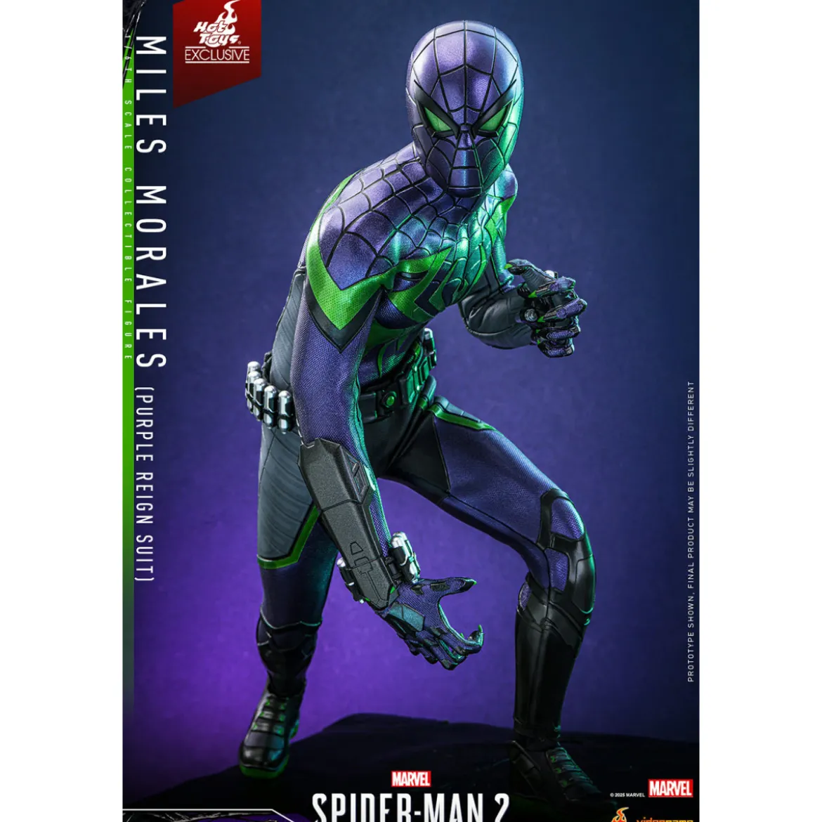 Hot Toys Marvel's Spider-Man 2: Miles Morales (Purple Reign Suit) Video Game Masterpiece 1/6