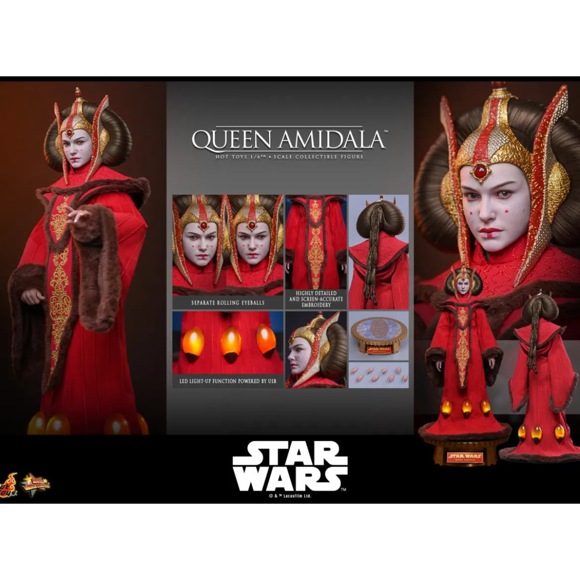 Hot Toys - Queen Amidala MMS 1/6 - Star Wars: The Phantom Menace MMS883
