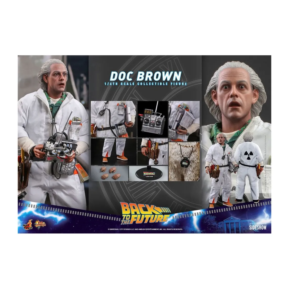 Hot Toys Retour vers le futur Doc Brown figurine 1/6