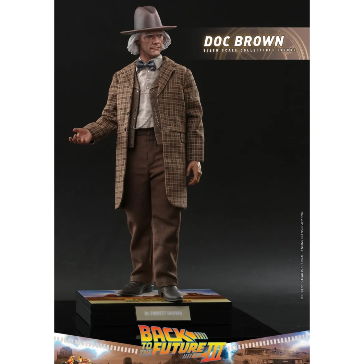 Hot Toys Retour vers le futur 3 - Doc Brown Movie masterpiece 1/6