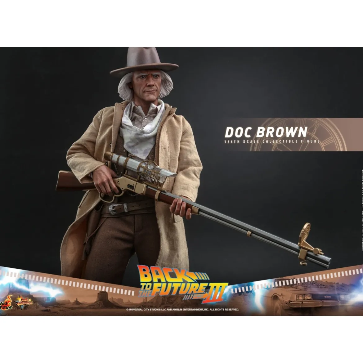 Hot Toys Retour vers le futur 3 - Doc Brown Movie masterpiece 1/6