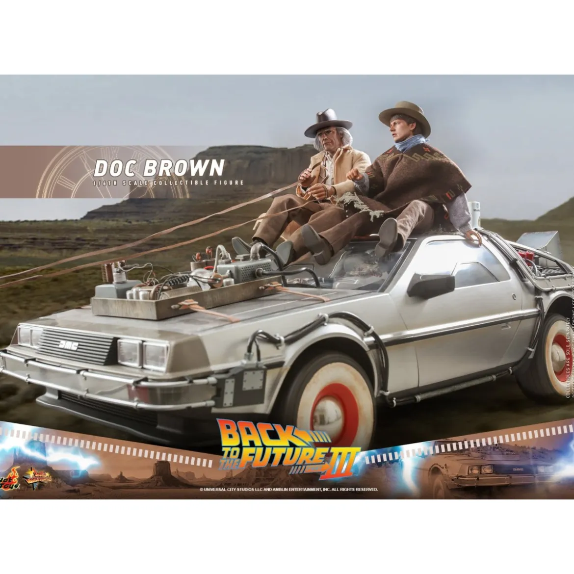 Hot Toys Retour vers le futur 3 - Doc Brown Movie masterpiece 1/6