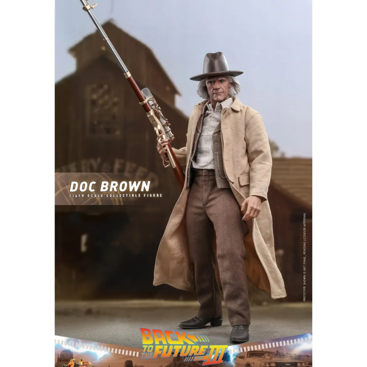 Hot Toys Retour vers le futur 3 - Doc Brown Movie masterpiece 1/6