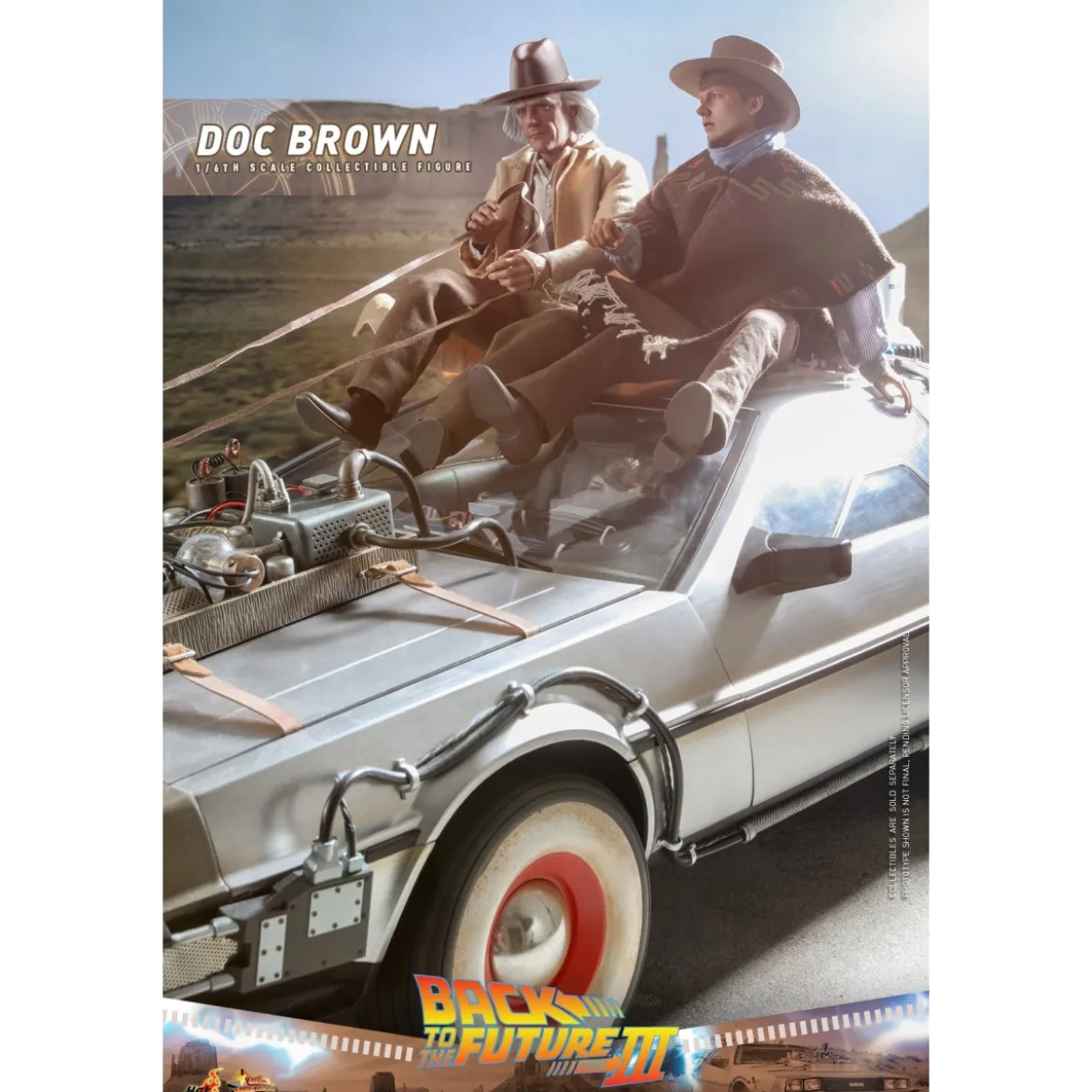 Hot Toys Retour vers le futur 3 - Doc Brown Movie masterpiece 1/6