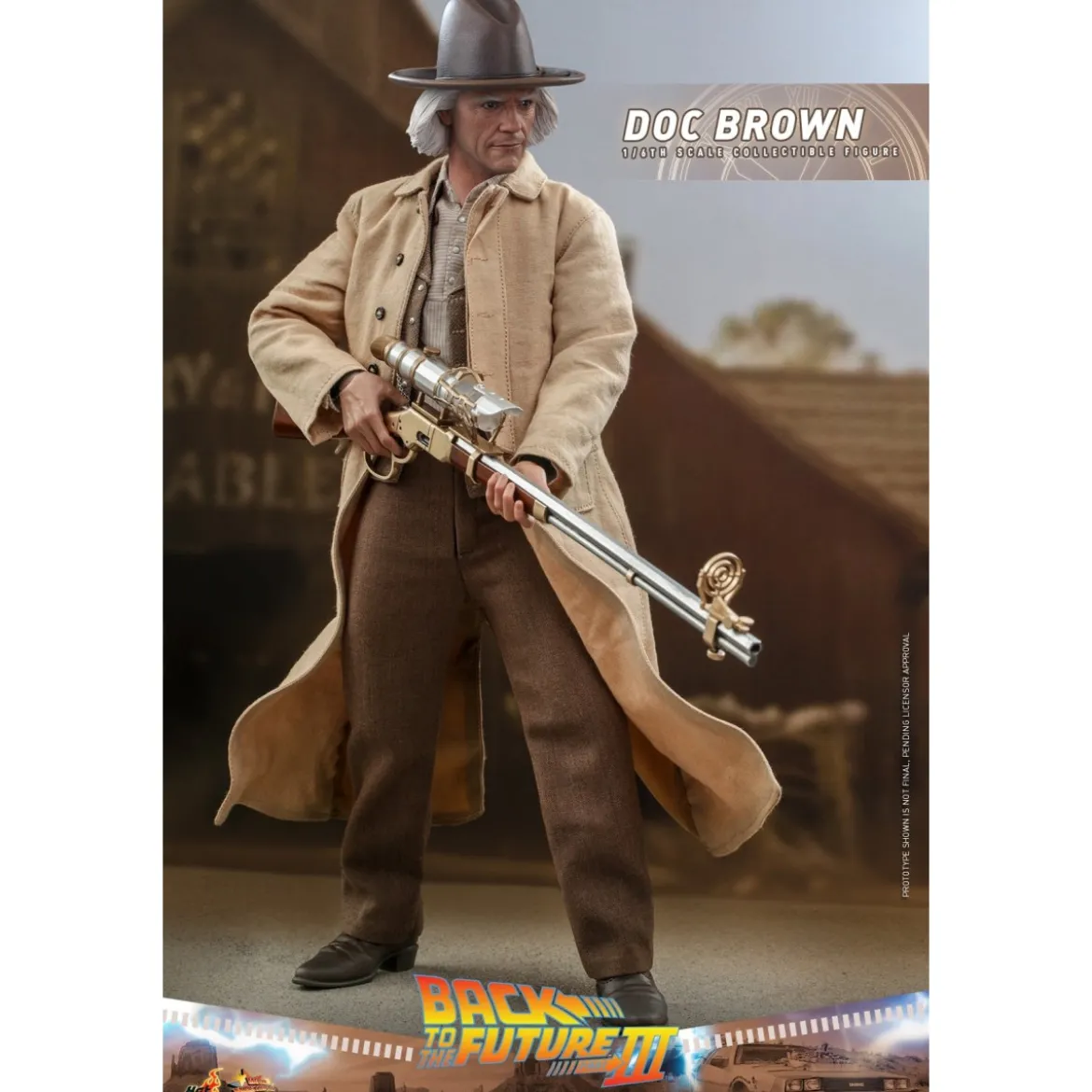 Hot Toys Retour vers le futur 3 - Doc Brown Movie masterpiece 1/6