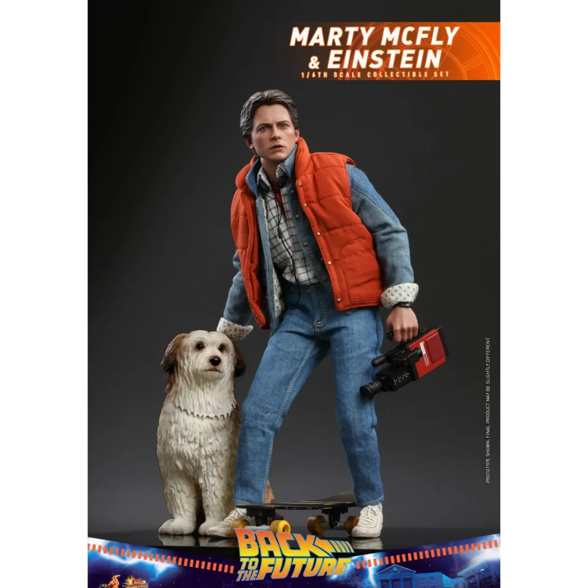 Hot Toys Retour vers le futur Marty McFly & Enstein figurine 1/6