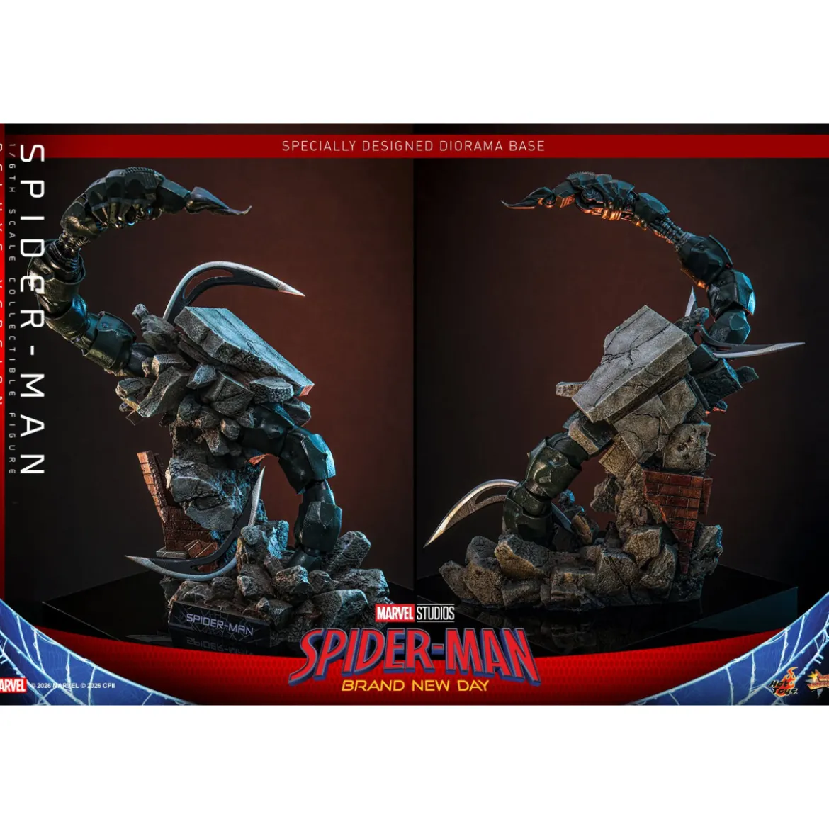 Hot Toys - Spider-Man Deluxe Version 1/6 MMS893 - Marvel's Spider-Man: Brand New Day