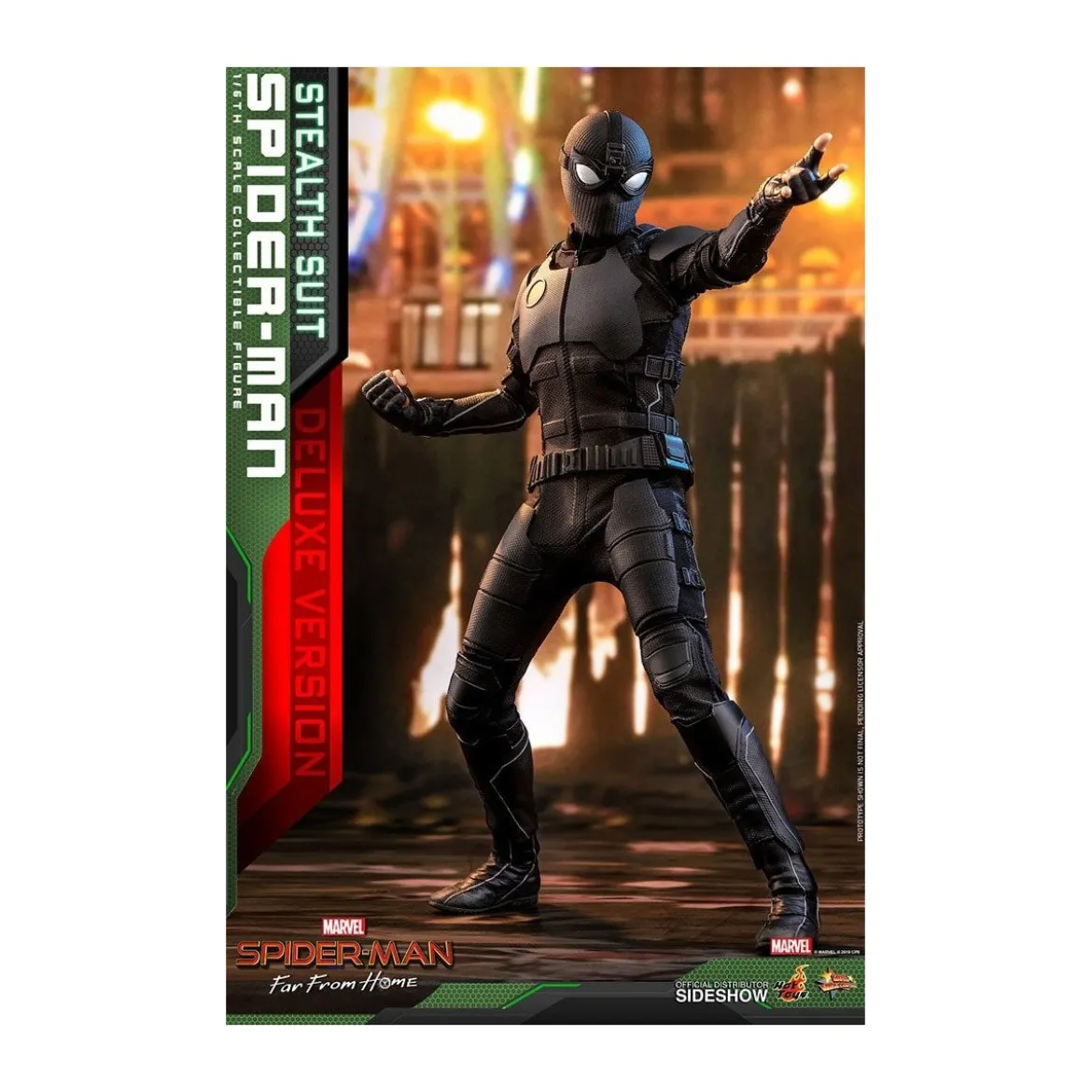 Hot Toys Spider-Man Far From Home Spider-Man (Stealth Suit) - Deluxe Version - 29cm