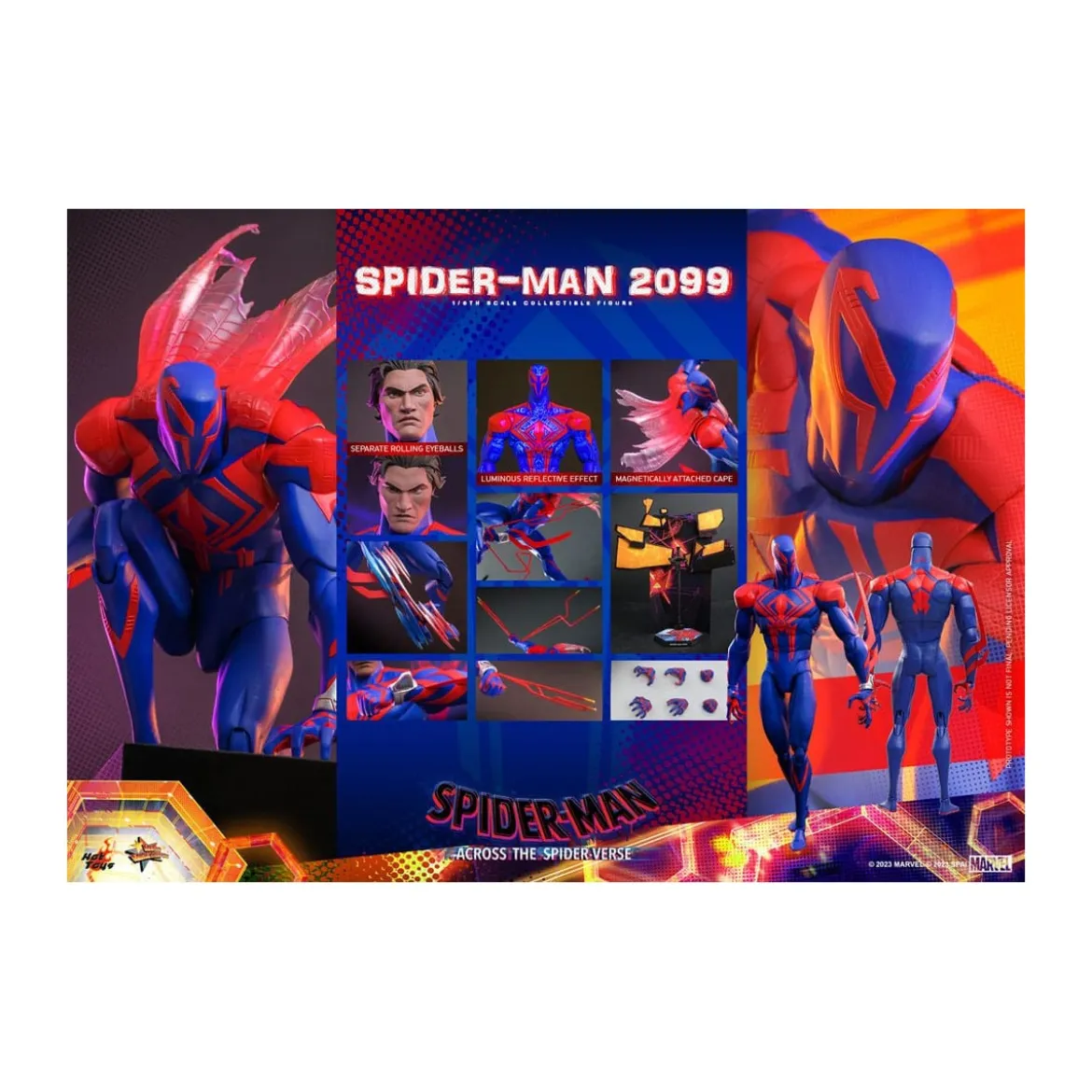 Hot Toys - Spider-Man 2099 - Spider-Man: Across the Spider-Verse Part One - Movie Masterpiece 1/6